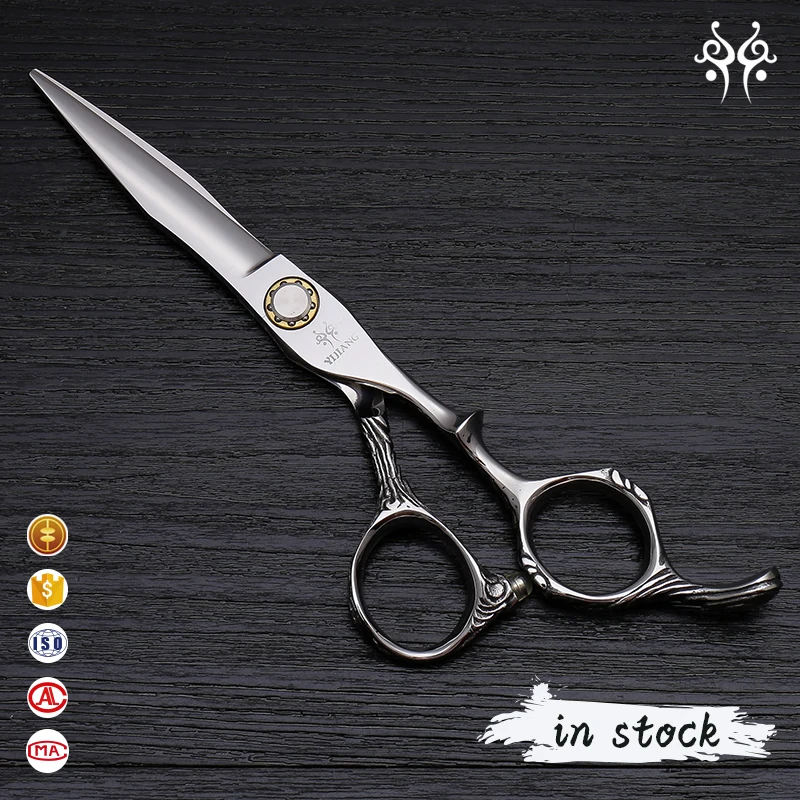 

YiJiang Ergonomically Designed scissors hair cutting With 440c Professional hair cutting scissors, Sliver or customized