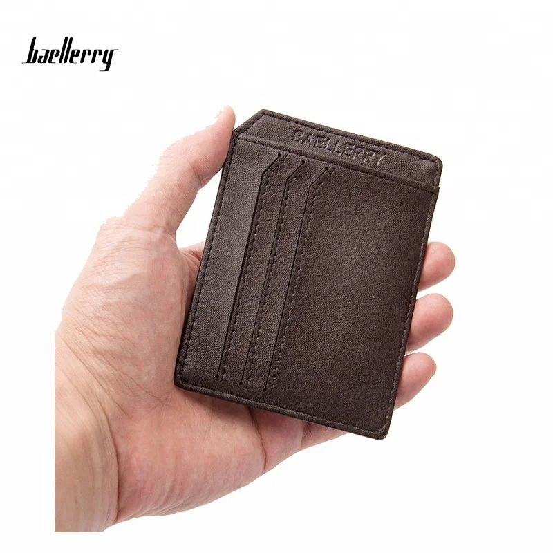 

Baellerry New Arrival High Quality Leather Men Wallets Magic Wallet Fashion Male Credit Card Holder Purse Thin Card Purse, Black,coffee