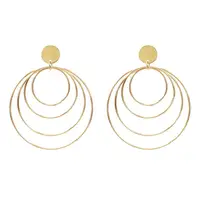 

Trendy Big Round Circle Hoop Drop Earrings For Women Jewelry Gifts