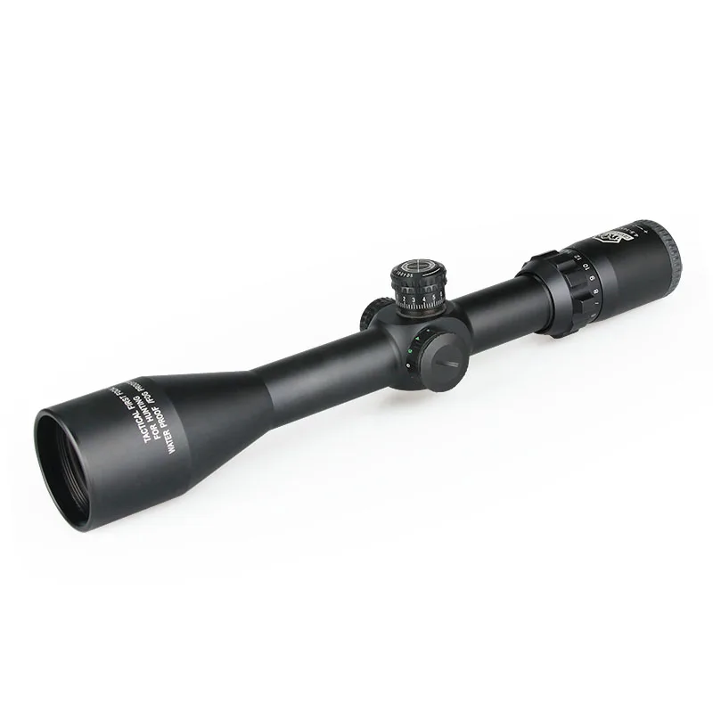 

hunting rifle 4-14x44 riflescope optics mil dot reticle rifle scope outdoor equipment shockproof tactical sight HK1-0251, Black