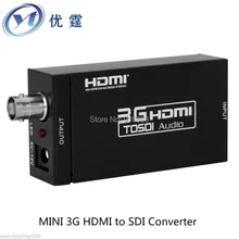 Free ship MINI HDMI TO 3G HD SDI Converter 1080P Hd SDI turn signal monitor Radio and television equipment wholesale