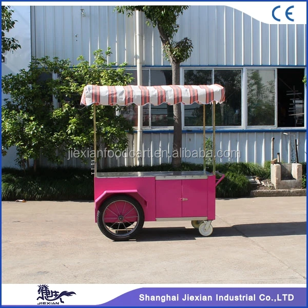 JX-IC160 Shanghai Jiexian hot dog cart price hot dog carts trailer 