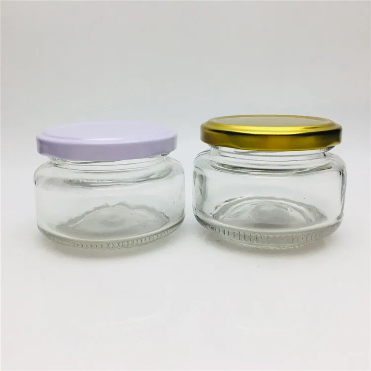 100ml 4oz Short Stem Glass Jar For Caviar / Jam /shrimp Sauce /baby