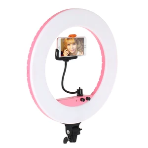 18 Inch LED Ring Light Mirror & Phone Clip