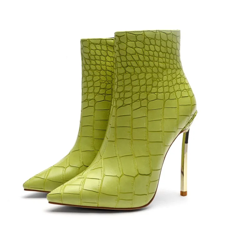 crocodile skin heels