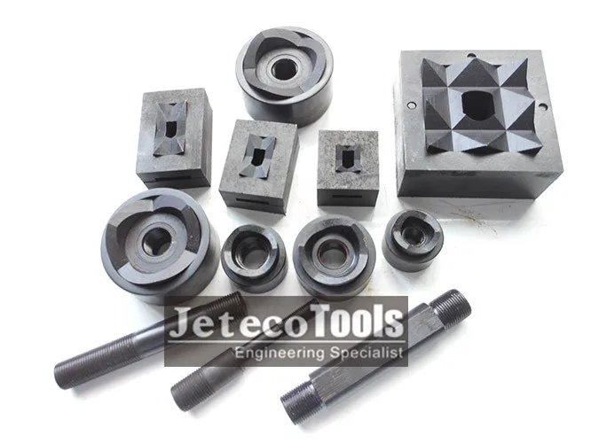 Circle Square Rectangular Hydraulic Knockout Punch Set Steel Hole Punch Operated By Hydraulic