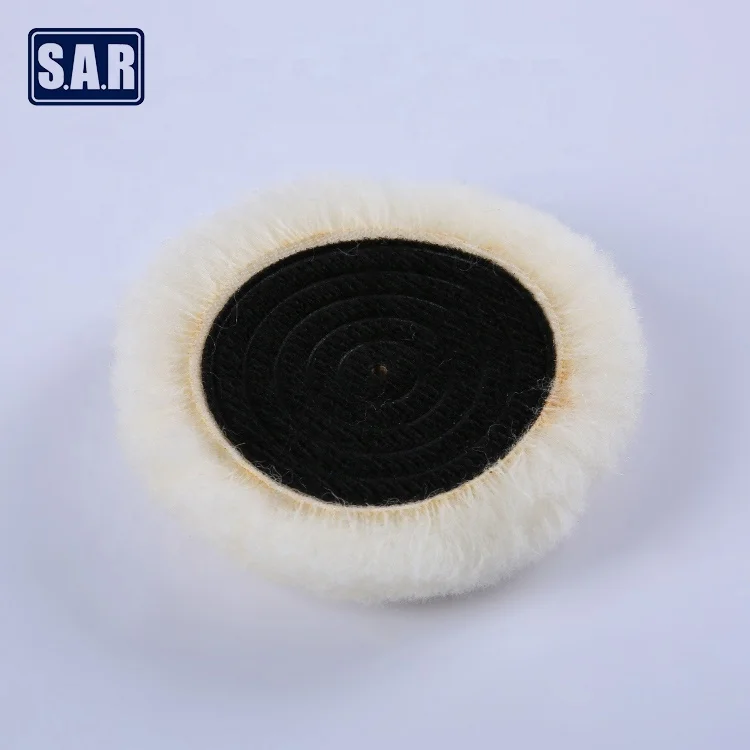 
dust free wool sanding pad car polish compound cutting wool buffing pad 