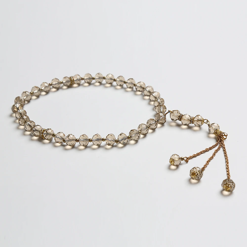 

Wholesale crystal prayer beads muslim rosary bracelet catholic religious, Silver
