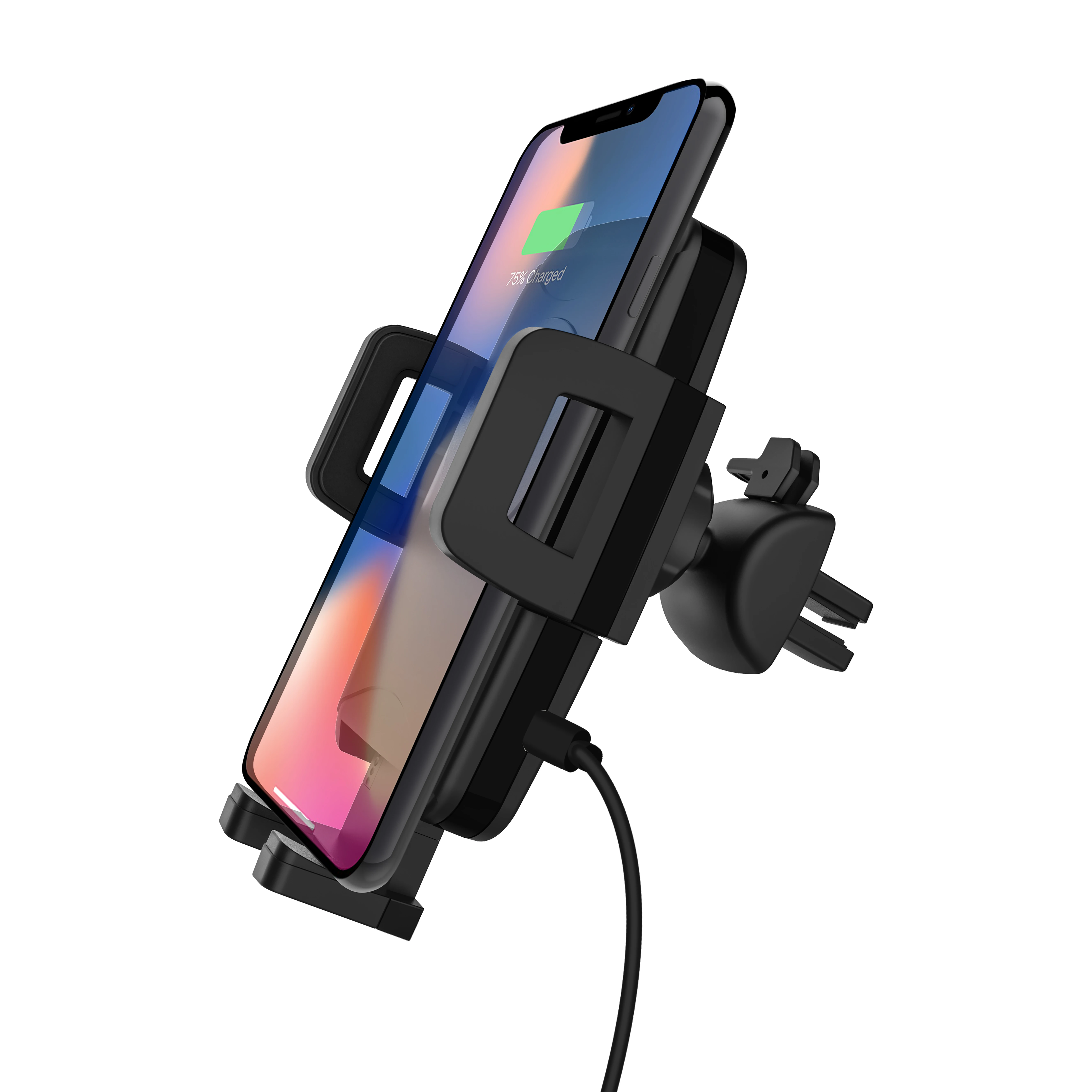 

Portable Car Air Vent Phone Holder OEM Car Mount Wireless Charger Holder