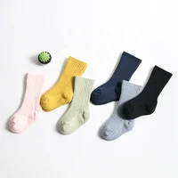 

Wholesale Double-cylinder hand linking ribbed high quality soft cotton winter baby sock