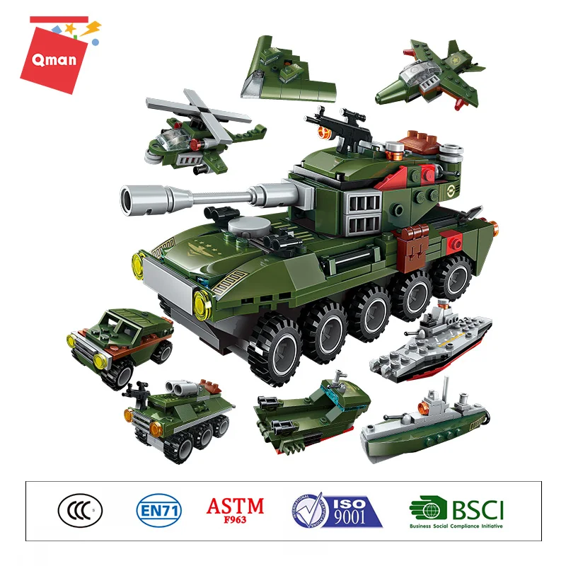 
Qman 8 In 1 Tank Set Children Educational Building Blocks Bricks Toys Gifts compatible legoingly 