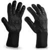 Wholesale high-temperature resistant bbq black grill hand gloves for kitchen use