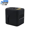 Wonsmart Portable 4USB PD Quick Charger International Travel Adapter with UK US AU EU Plug and Socket