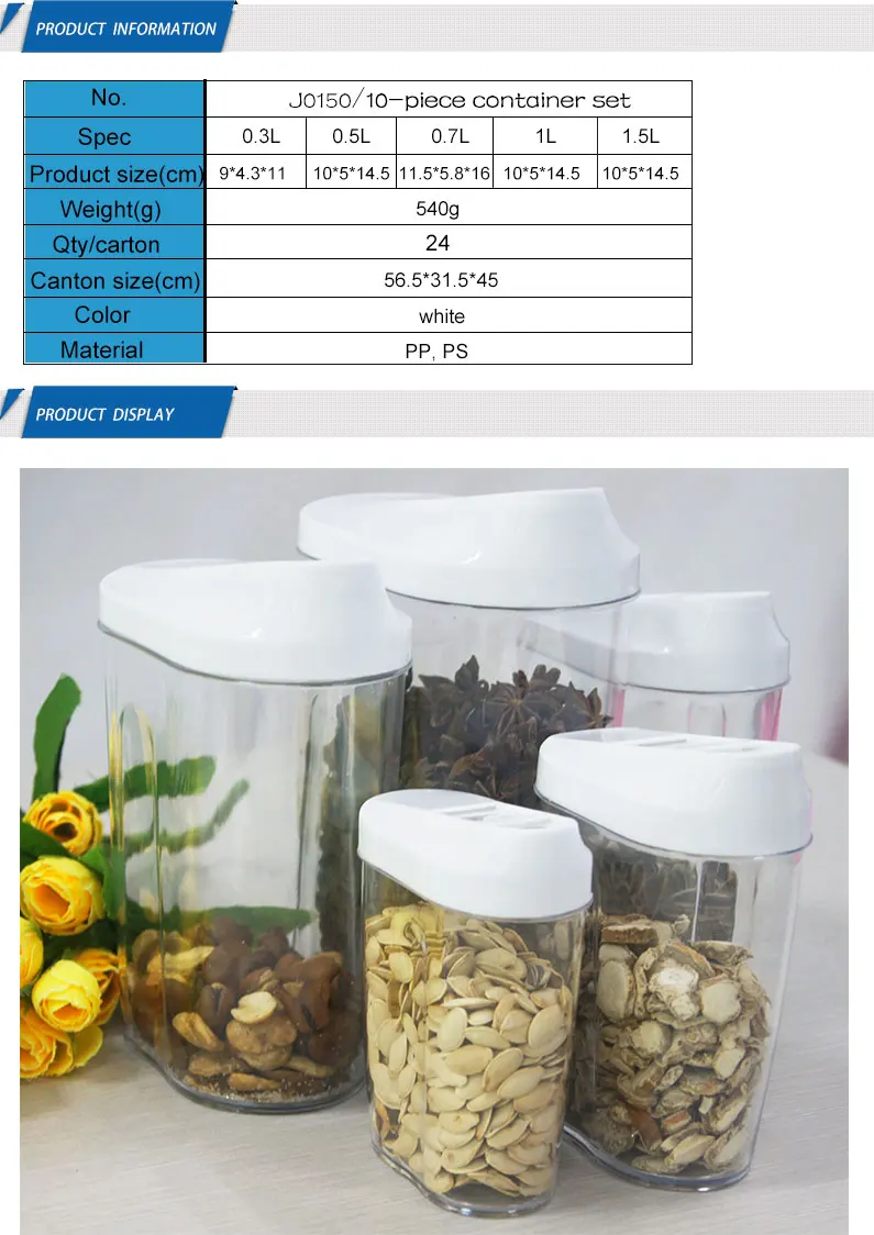 plastic food storage container