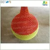 Colorful nylon rope hand knitted Ball Swing in Crocheted Playground