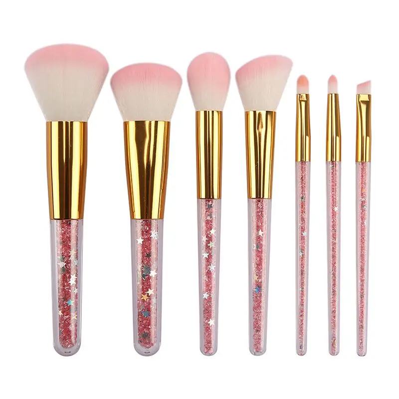 

2019 7pcs Makeup Brushes Private Label Beauty Gift Makeup Brush Set, Customized color