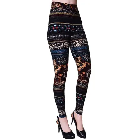 

2018 New Style women fitness seamless perfectly print brushed polyester spandex leggings