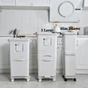 Japanese Style Household Dry Wet Double Layer Plastic Waste Bin