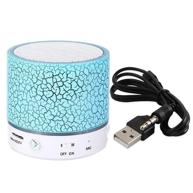 2017 LED Portable Mini Speakers Wireless Speaker With TF USB FM Radio - ANKUX.COM