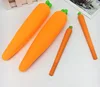 High quality waterproof silicone cute fruit pencil case soft eye glass case with zipper