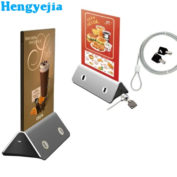 

Advertising Portable Mobile Power Bank 10000Mah Menu Holder Restaurant Power Bank Charger, N/a