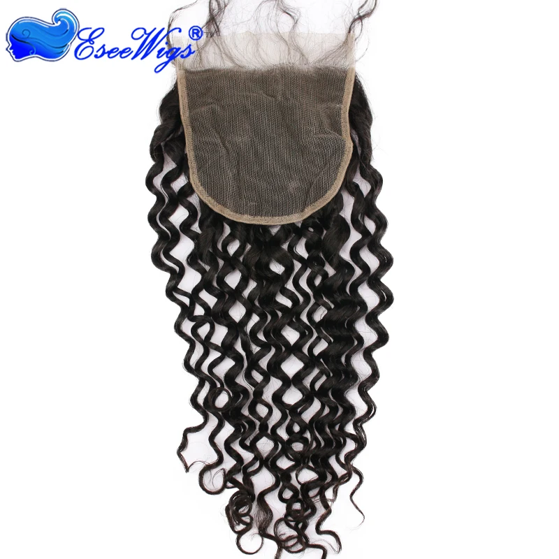 

Brazilian remy human hair deepwave texture top quality 5x5 lace closure