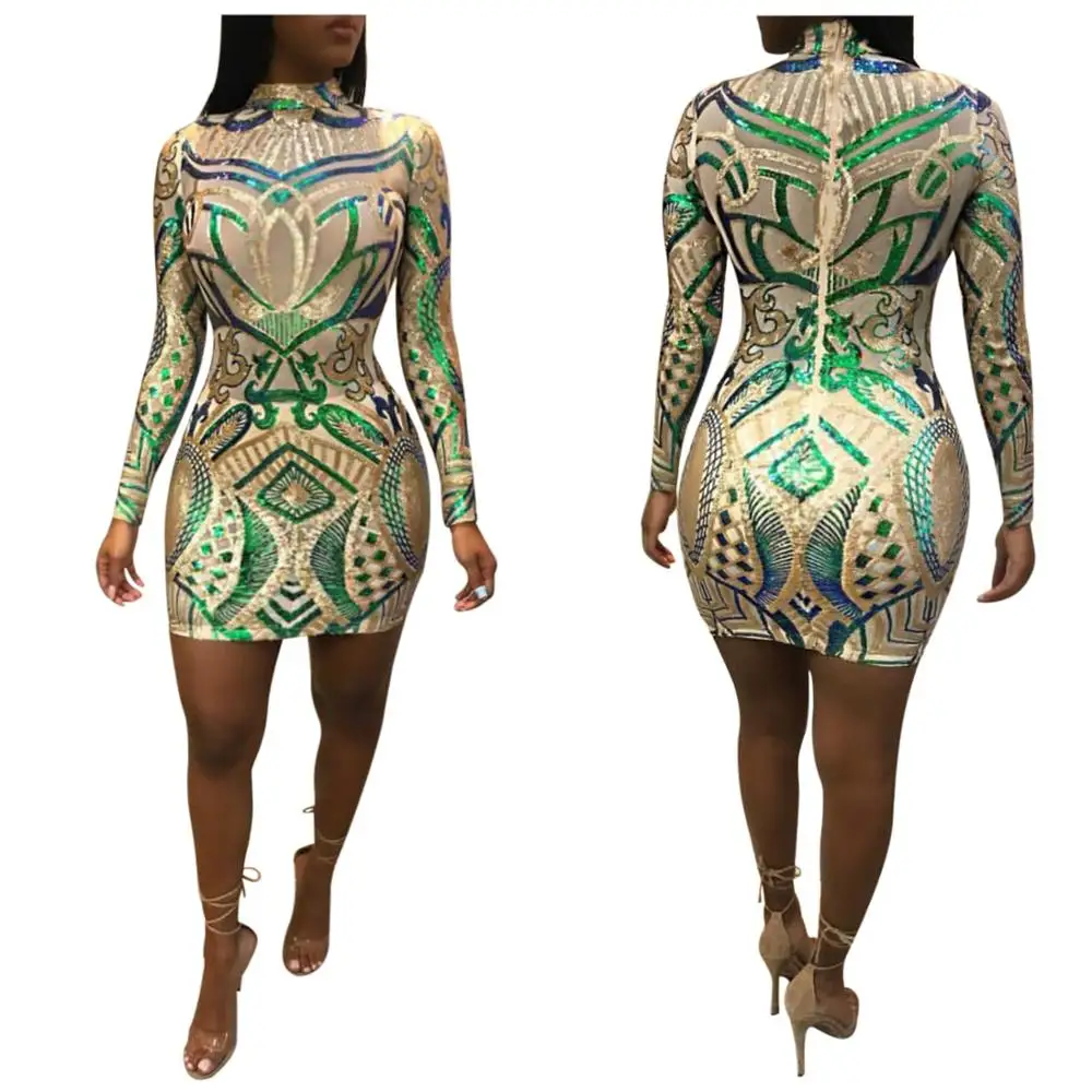 

FM-K845 high quality digital printing long-sleeved tribal print dresses casual vintage floral dress, As pic