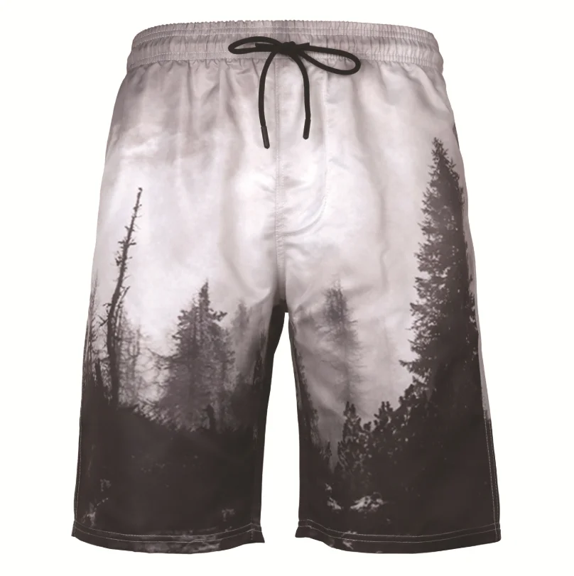 RBGKing Men 3D Printed Board Shorts Quick Dry Swim Trunks Boardshorts Summer Beachwear 