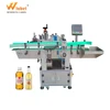 hot sale automatic round glass bottle labeling machine for apple cider