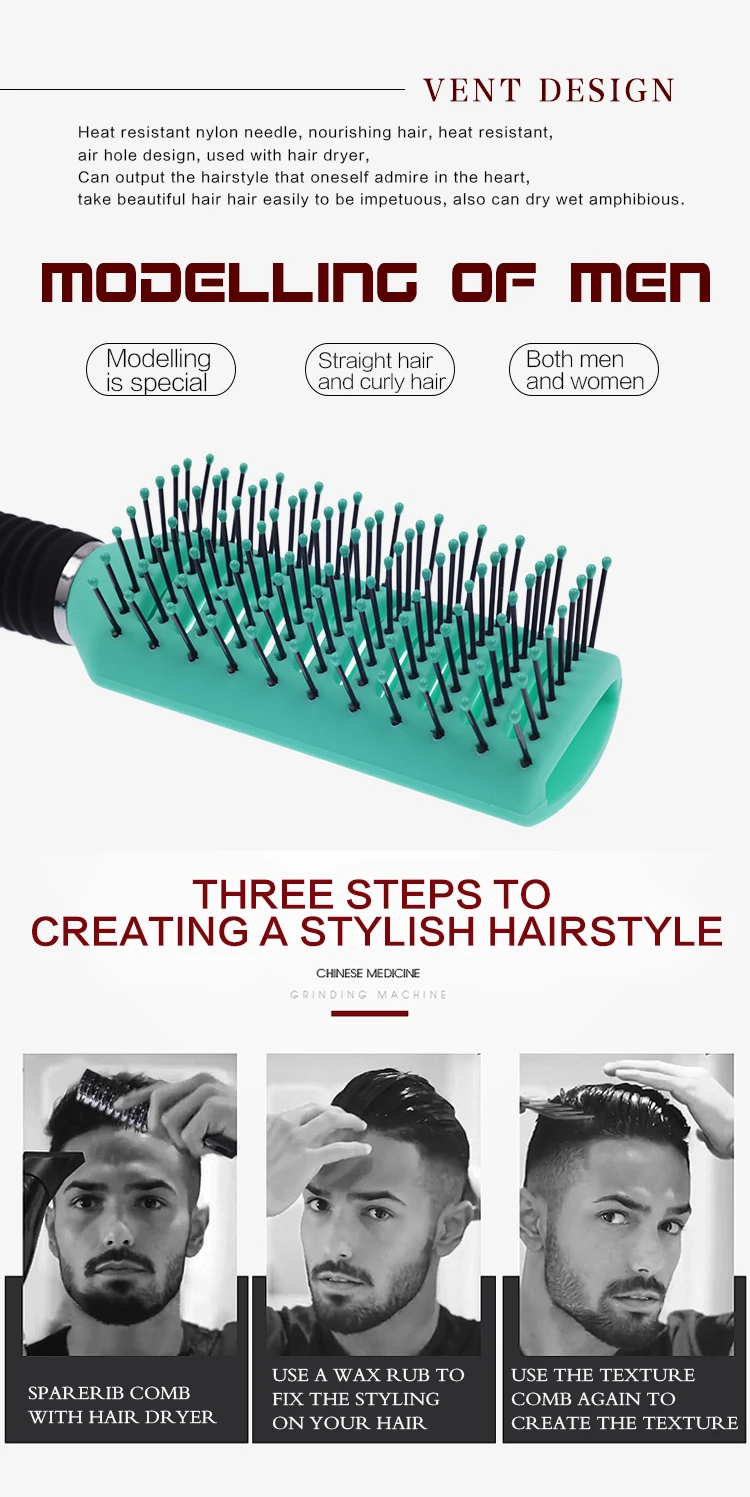 EUREKA DS9542OHL Vented Hair Brush For Blow Drying Professional Salon Styling Hair Brush Soft Touch Painting Hair Brush