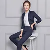 Long sleeve suit slim fit three-piece suit office uniform designs and pictures for women