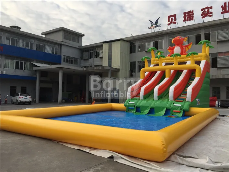 commercial inflatable water park 
