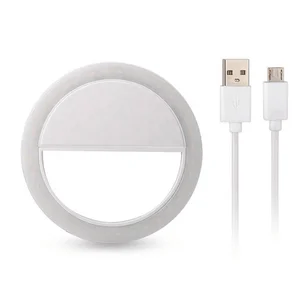 Clip On Selfie Ring Light 3 Level Brightness