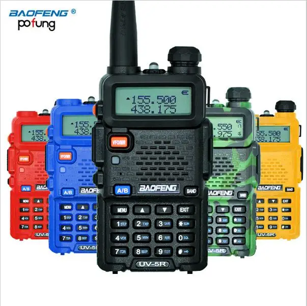 

BaoFeng UV-5R Walkie Talkie Professional CB Radio Baofeng UV5R Transceiver 128CH 5W VHF&UHF Handheld For Hunting Radio, Black/camo/red/blue/yellow
