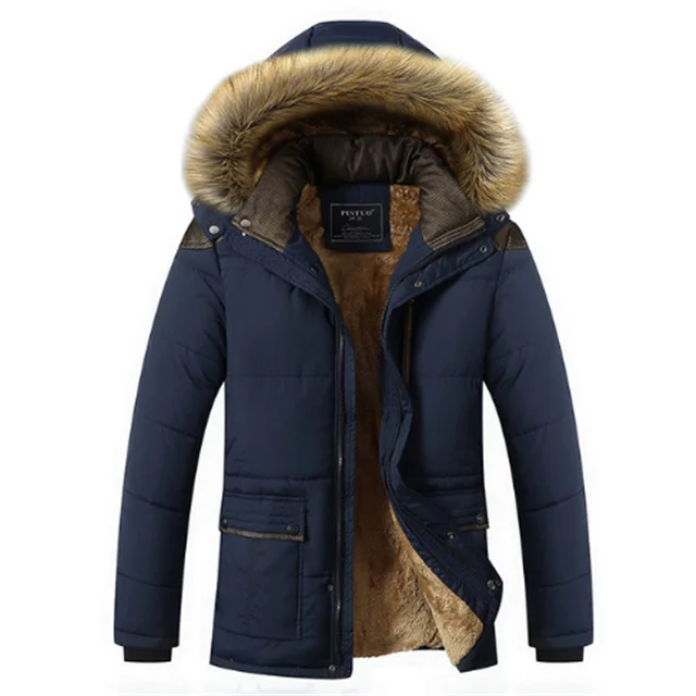 

Cheap Thick Quilted Jacket Outdoor Mens Fur Winter Navy Padded Quilted Jacket For Men