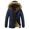 Cheap Thick Quilted Jacket Outdoor Mens Fur Winter Navy Padded Quilted Jacket For Men