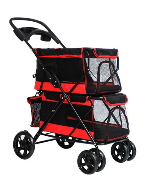 Luxury Double Deck Pet Trolley Carrier Dog Trolley Buy Pet Trolley