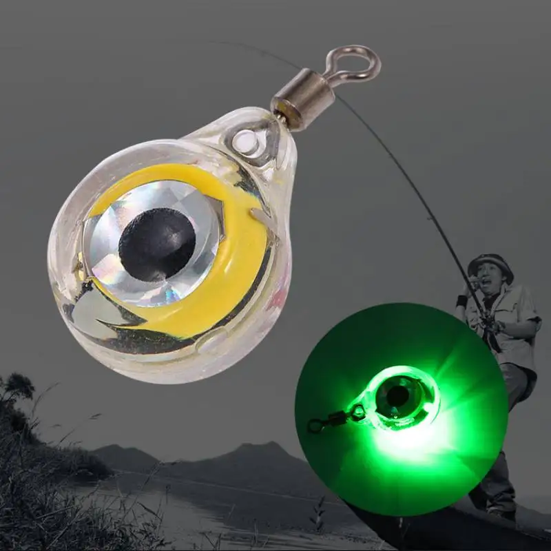 

Mini LED Night Fishing Bait Colorful Glowing Underwater Fishing Night Light Lure Attracting Fish Bait Outdoor Fishing Accessory, White,blue,green,red,multi