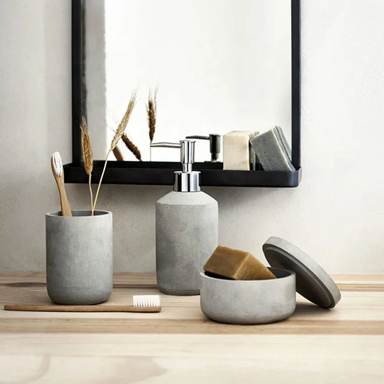 

Price Wholesale Natural Stone Ceramic Bathroom Accessory Set