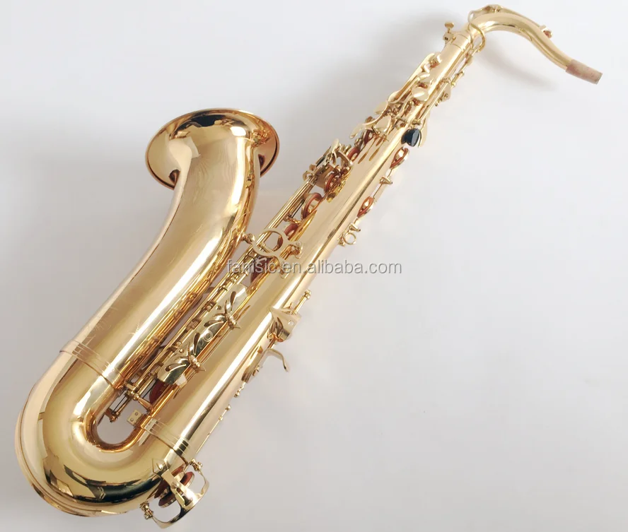 Wholesale Professional B tenor saxophone with gold lacquer surface