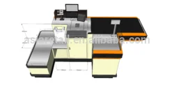 checkout counter with conveyor belt supplier