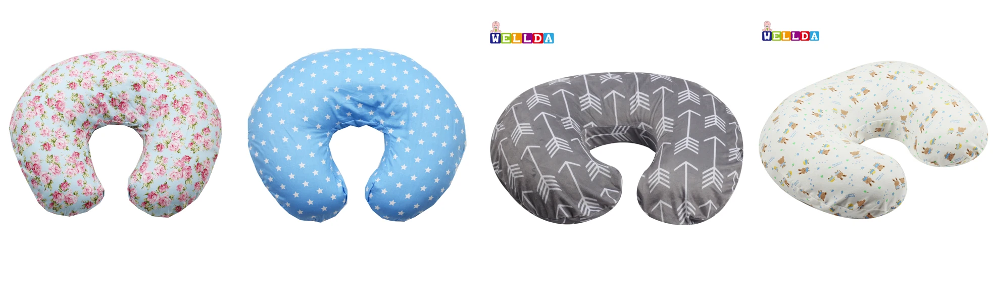 13x18 Soft Organic Cotton Baby Pillows For Sleeping Washable And