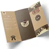 Well designed full color custom paper menu folders printing