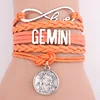 2018 New Fashion Customized Letter Gemini Simple Vintage Braided Bracelet