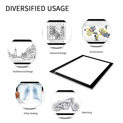 LED Light Pad A4 Drawing Tablet Graphic Writing Digital Tracer Copy Pad  Board for Diamond Painting