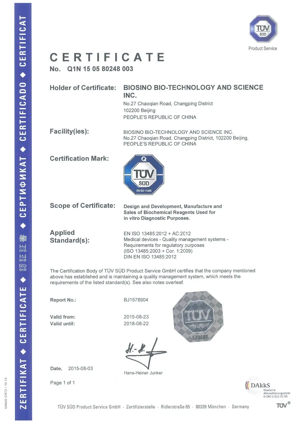 Aso/crp/rf/ccp Clinical Reagent For Rheumatism Test With Ce/iso Sns-Brigh10