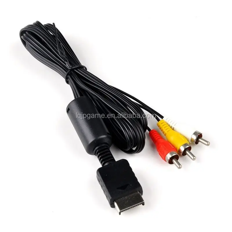 AC Adapter Charger Power Cord Supply with Audio Video AV Cable for Sony PS2