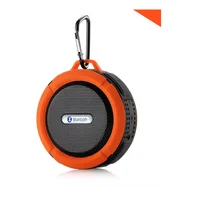 

2019 promotional outdoor IPX4 waterproof sucker wireless C6 bluetooth speaker with TF card free sample