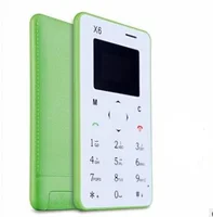 

Ultra Thin AIEK X6 With English Arabic Russian Keyboard Low Radiation mini pocket students personality children phone