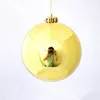 12cm plastic shiny christmas ball